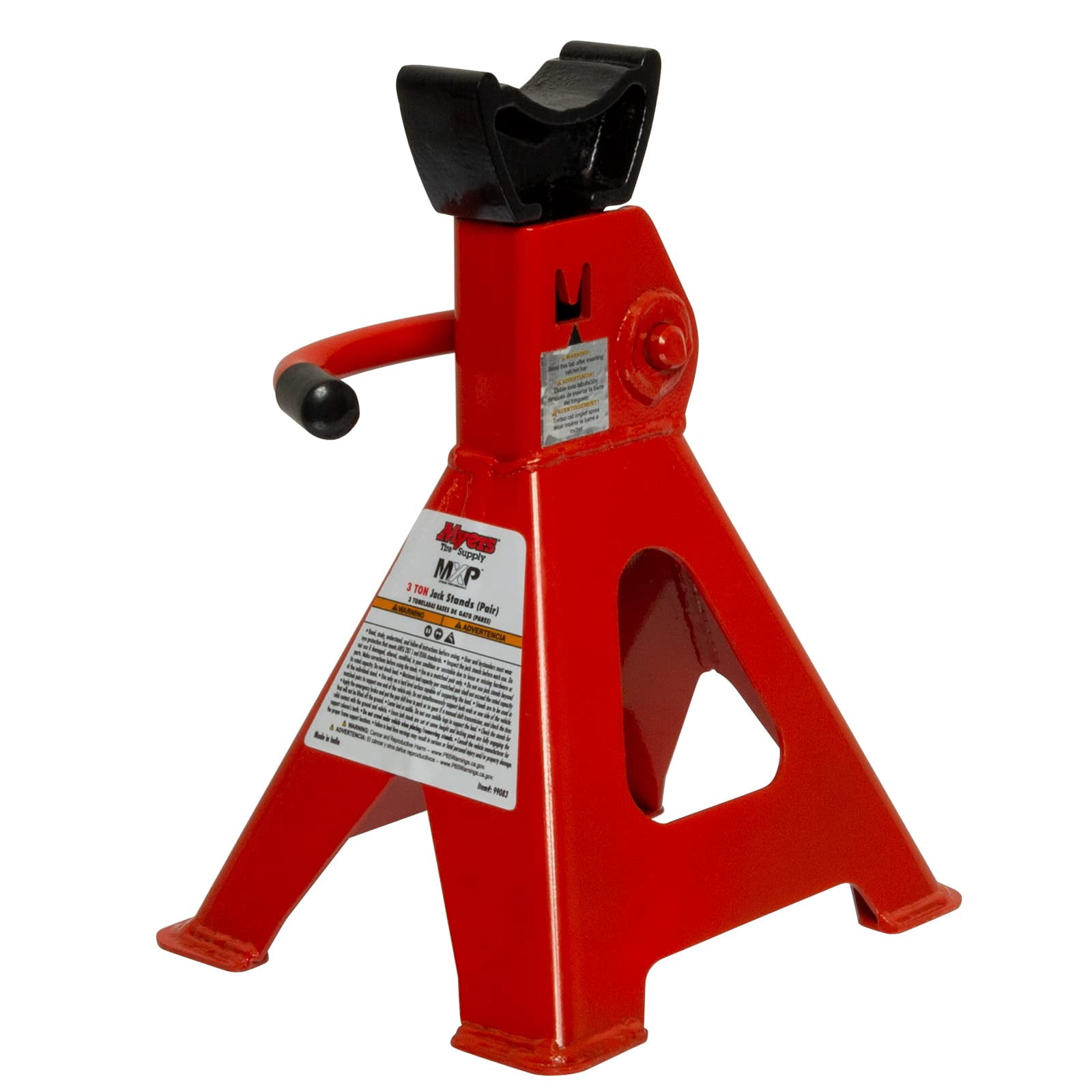MYERS TIRE SUPPLY 3 Ton Jack Stands Pair, Adjustable & Self-Locking