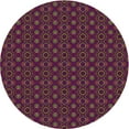 thumbnail image 1 of Ahgly Company Machine Washable Indoor Round Transitional Chestnut Brown Area Rugs, 8' Round, 1 of 7