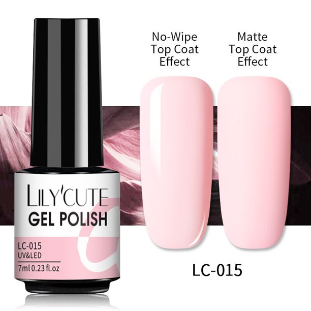 LILYCUTE 7ML capa superior mate barniz para arte de uñas Gel de Color mate capa superior mate necesita Soak-Off UV LED Gel esmalte de uñas híbrido Tan Jianjun unisex