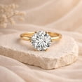 thumbnail image 6 of Rosec Jewels Lab Grown Diamond Engagement Ring for Women (5 Ct, E-VS1 Grade) - IGI Certified Diamond Solitaire Ring, 10K Yellow Gold, US 3.00, 6 of 8