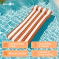 thumbnail image 2 of Sun's Out 70" Pool Lounger with Built-In Pillow for Ages 14+ Purple, 2 of 5