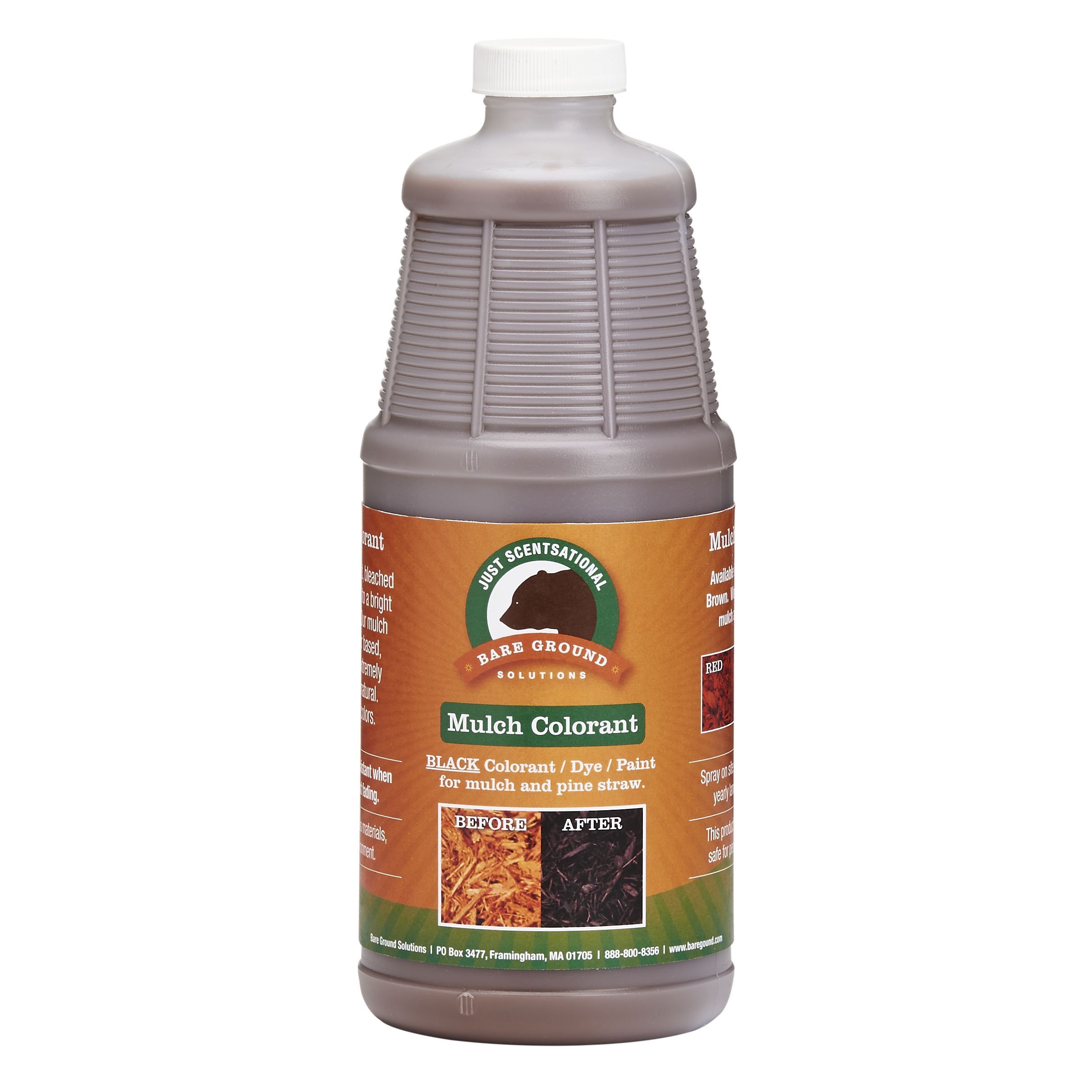 Just Scentsational Brown Bark Mulch Colorant Concentrate Quart by Bare Ground