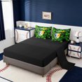 thumbnail image 3 of Erosebridal 3D Football Soccer Print 7 Pieces Bedding Comforter Set For Kids,Kids Ball Games Full Bedding Set,Reversible black, 3 of 7