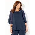 thumbnail image 4 of Catherines Women's Plus Size Dazzling Blouse, 4 of 6