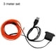 thumbnail image 5 of Speravity Tira de LED 3M, luz de neón Flexible, cable EL, línea de tubo de cuerda ambiental con controlador para fiesta de disfraces, decoración de Automoción decorativa y accesorios Naranja Speravity VI000919-10B, 5 of 6