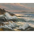 thumbnail image 2 of Constantin Westchiloff 24x20 Gold Ornate Framed and Double Matted Museum Art Print Titled - Seascape, 2 of 4