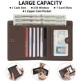 thumbnail image 6 of GAEKEAO Mens Slim Bifold Wallet RFID Blocking, Front Pocket Leather Wallet with Zipper Coin Pocket, Minimalist Thin Credit Card Holder for Men, 6 of 9