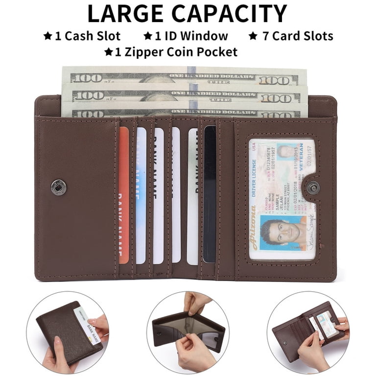 GAEKEAO Men's Slim Bifold Leather Wallet, RFID Blocking photo 6