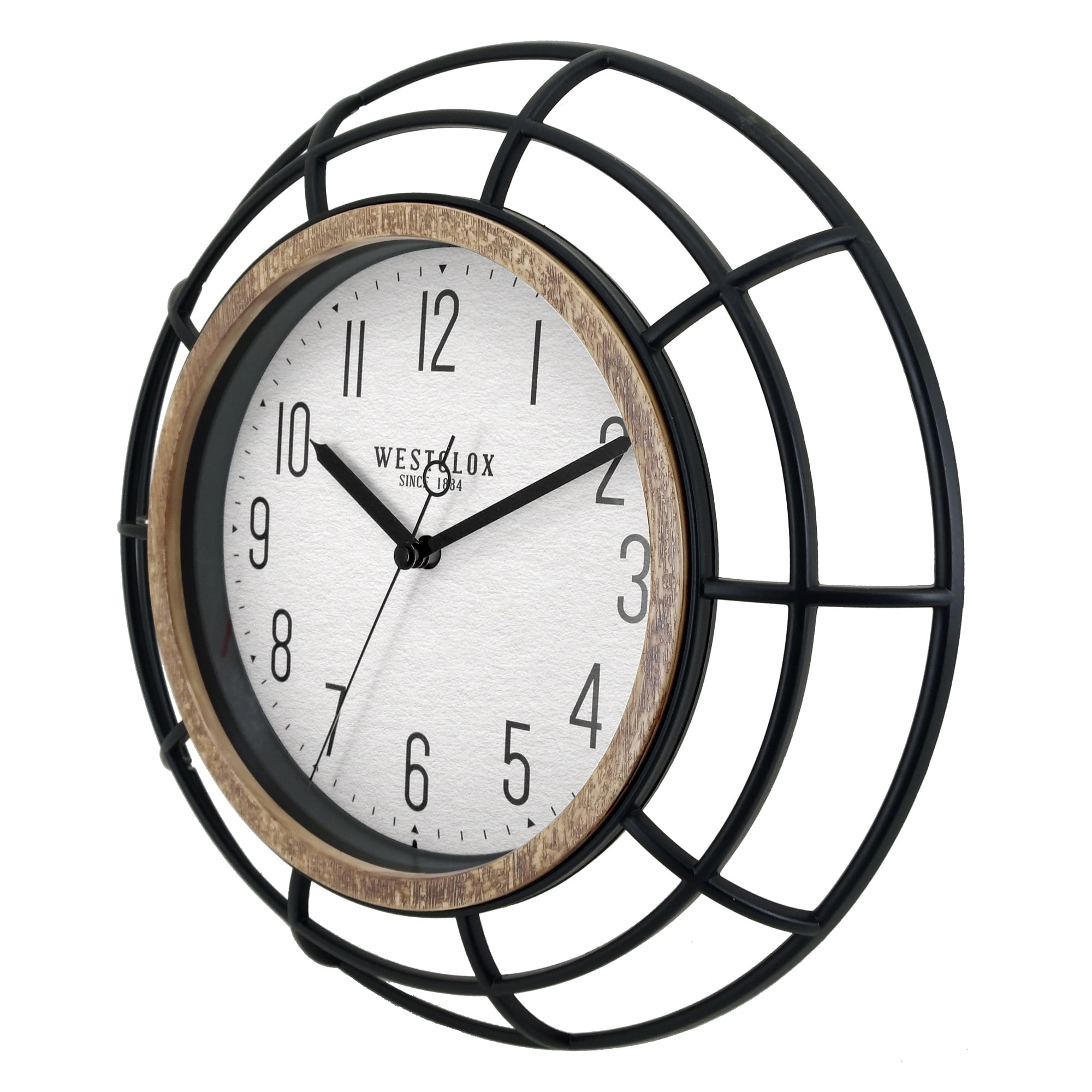 Mainstays 12" Quartz Modern, Industrial Indoor Wall Clock
