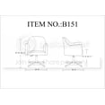 thumbnail image 2 of Manhattan Comfort Pelo Faux Leather Height Adjustable Accent Chair in White, 2 of 2