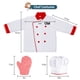 thumbnail image 3 of Set de disfraz de chef Lesheng Space para niños con juguetes de cocina, 3 of 8