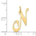 thumbnail image 3 of 14k Large Fancy Script Initial N Charm in 14k Yellow Gold, 3 of 3
