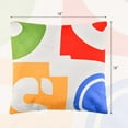 thumbnail image 3 of Costway 4 PCS Square Throw Pillows Removable & Washable Velvet Pillow 18"x18" Red, 3 of 9