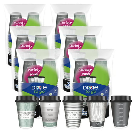 Dixie To Go Paper Hot Cups w/Lids, 12 oz, 156 (Best Items To Trade Up Cs Go)