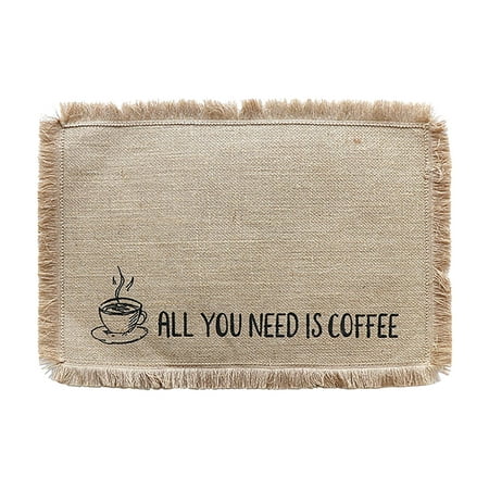 

Ycolew Kitchen Gadgets Cooker Woven Placemats Linen Dining Table Insulation Pads Square Jute Decorative Mats Home & Kitchen Clearance