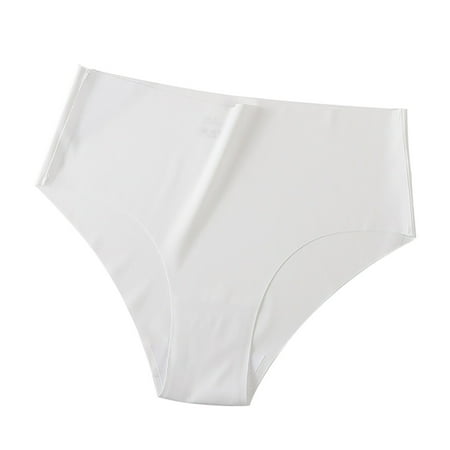 DQRPSEETB Seamless Bikini Underwear for Women No Show Panties Ladies High Waisted Cheeky Silky Hipster Silky Soft Briefs for Daily Dressing