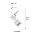 thumbnail image 3 of xaoyunyn Adorable Goldfish Keychain Accessory,Lifelike Resin Fish in Water Bag Design for DIY,Keyring,Purse,Car and Backpack Ornaments,Gift, 3 of 3