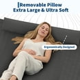 thumbnail image 5 of IdealHouse Extra Large Outdoor Hammock – Quality Durable Deep Gray Fabric – Comfortable Hanging Bed for Garden, Patio, Backyard – 350cm,Deep Gray, 5 of 7