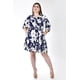 thumbnail image 4 of Vestido camisero con estampado floral Roman Fashion /Tallas Extras, 2659 (Azul flores) azul marino 38, 4 of 6