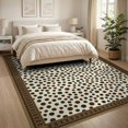 thumbnail image 3 of ODIKA 8'x10' Washable Area Rug Durable, Non-Slip Farmhouse Interlocking Border Salt Speckled Abstract Spotted Flowing Dynamic for Living Room, Under Sectional, Family, 3 of 7
