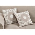 thumbnail image 2 of Saro Lifestyle Embroidered Floral Design Cotton Poly Filled Throw Pillow, 2 of 5