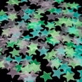 thumbnail image 5 of Pegatinas de estrellas que brillan en la oscuridad para techo, 100 pegatinas adhesivas de estrellas brillantes 3D, pegatinas de estrellas luminosas que crean un cielo estrellado realista, 5 of 5