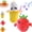 2pcs-B, variant on GliJian Interactive Music Plush Toy, Touch Sensitive Soft Fruit Musical Toy, Induction Singing Sensory Toy
