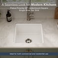 thumbnail image 2 of Houzer Platus 20 in White Fireclay Undermount Square Single Bowl Bar Sink - PTB-2020 WH, 2 of 9