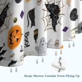 thumbnail image 6 of Halloween Gravestones Ghosts and Pumpkins Shower Curtain 84"x72" ,Bathroom Decorative Shower Curtains Set with 12 Hooks,Modern Waterproof Washable Shower Curtain, 6 of 6