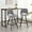 Gray, variant on Fabric Kitchen 28.25" Counter Height Stools, Of 2, Yellow, With Dazzling Upholstery And Robust Metal Legs