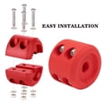 thumbnail image 5 of XUKEY 2PCS Winch Cable Hook Stopper Rubber Rope Line Saver Bump Stop AT Black Red, 5 of 6