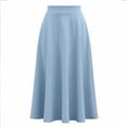 thumbnail image 4 of yillto Women's Casual Skirts Baggy Streetwear High Waist Maxi Long Skirt with Pockets, 4 of 5