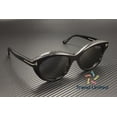 thumbnail image 3 of Tom Ford FT1111 01D Plastic Shiny Black Smoke Polarized 55 mm Women's Sunglasses, 3 of 5