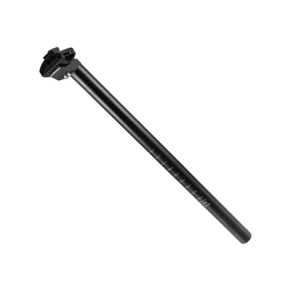 Unique Bargains 25.4x450mm Bike Seat Post Aluminum Alloy Bicycle Seatpost Saddle Pole Road Bike Seat Tube Mount Black
