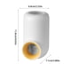 thumbnail image 4 of Wosthever Dispensador de de de montaje en pared Soporte de exprimidor dispensador automático de de Estantería de artículos Juegos de accesorios de baño Blanco amarillo Wosthever HA063043-02B, 4 of 6
