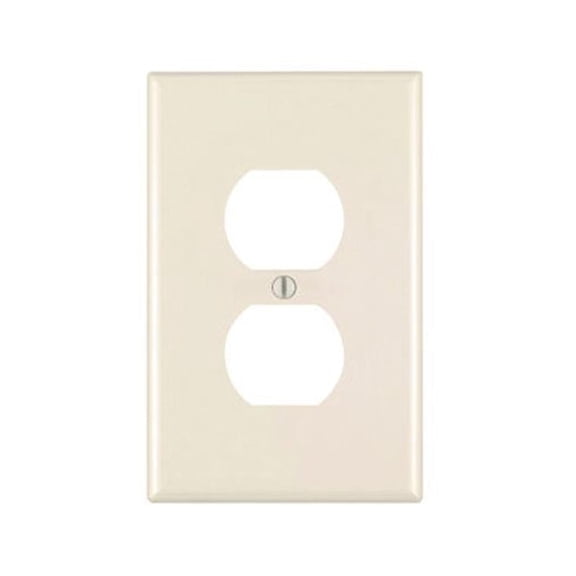 Leviton R56-78103-00T Light Almond Oversized 1 Gang Receptacle Wall Plate