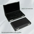 thumbnail image 3 of HLONK Oboe Bins Oboe Container Sax Case Saxophone Case Oboe Container Oboe Leather Box, 3 of 15