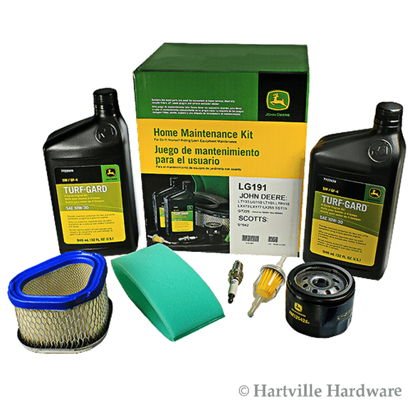 John Deere LG191 Home Maintenance Kit LG150 LT133 LT155 LTR155 LX173 LX177 LX255