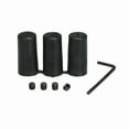 thumbnail image 2 of Amdohai Car Manual Gear Shift Knob Shifter Black Leather Red Stitch 6 Speed Universal, 2 of 8