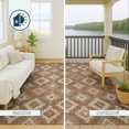 thumbnail image 4 of Addison Rugs Chantille Indoor/Outdoor Transitional Geometric Paprika Machine Washable Runner Rug, 2'3" x 7'6", 4 of 7