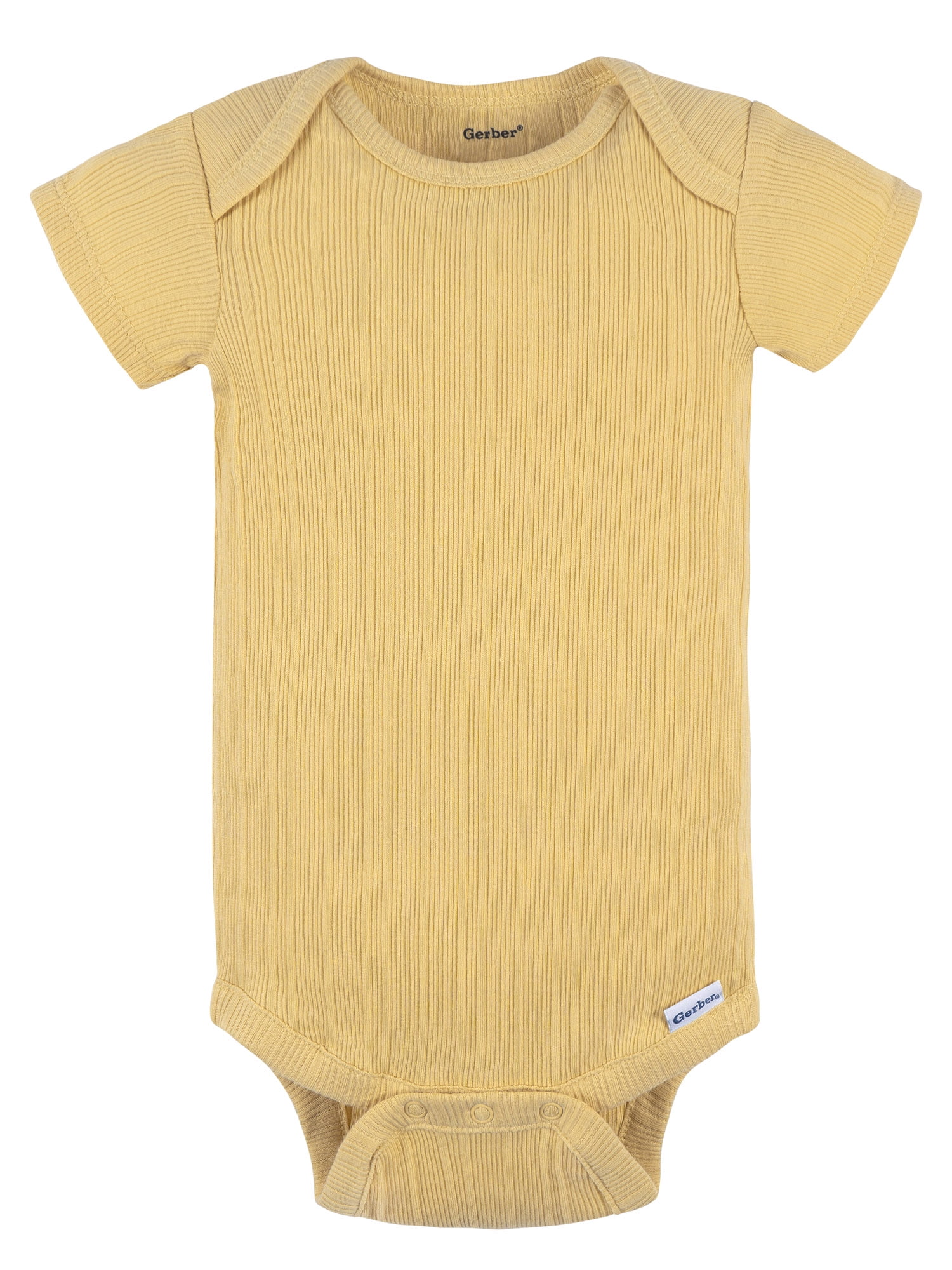Gerber Baby Neutral Short Sleeve Onesies, 3-Pack, Sizes Newborn - 24 Months