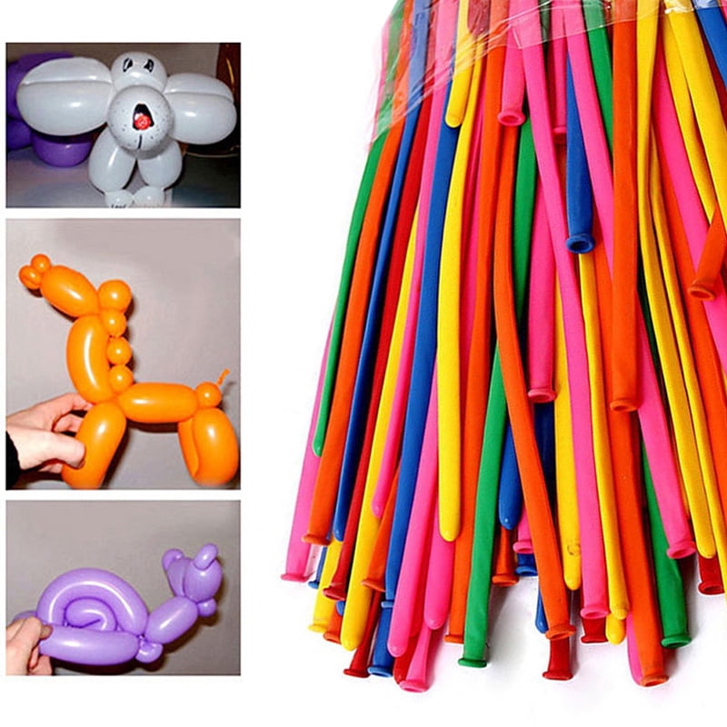 Rainbow Set Colorful Magical Long Animal TwistsLatex BalloonsKid Party Decorates 