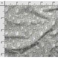 thumbnail image 2 of Soimoi Dog Printed, Cotton Satin Spandex, Sewing Fabric by The Yard 54 Inch Wide, Decorative Fabric for Dresses and Home Accents, Gray, 2 of 5