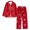 A15 Red, variant on FASHOFT Women's Merry Christmas Pajamas Set Cute Xmas Graphic Long Sleeve Button Down 2 Piece Pjs Set Ruffle Notch Collar Sleepwear L