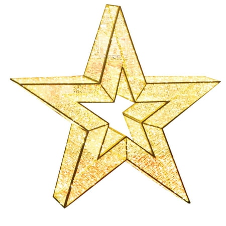 4' Giant Commercial Grade LED Lighted Waterloo Star Christmas Decoration Display - Warm White Lights - Walmart.com