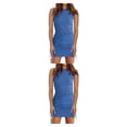 thumbnail image 1 of Minnieouse Vestido estético Faldas informales Traje de verano Camiseta sin mangas con cuello Cordón Sin rebabas Mini vestidos de larga duración Type3 NO3, 1 of 6