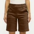 thumbnail image 4 of Mohiass Bermuda Shorts for Women Summer High Waisted Trendy Chino Shorts 2025 Casual Straight Leg Hiking Vacation Shorts Brown S, 4 of 5
