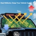 thumbnail image 5 of Psesaysky Green Tropical Monstera Car Windshield Sun Shade, Foldable Car Sunshade Windshield for Front Window, Fit for SUV,Off-road Vehicle，Automotive Interior Sun Protection, 5 of 7