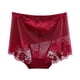 thumbnail image 2 of Puntoco Braguitas de mujer de talla grande, de cintura alta, sexys, con encaje fino, de malla transpirable, que levantan y controlan los glúteos, 2 of 3