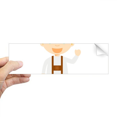 thumbnail image 1 of Green Brown Germany Cartoon Rectangle Bumper Sticker Notebook Window Decal, 1 of 1